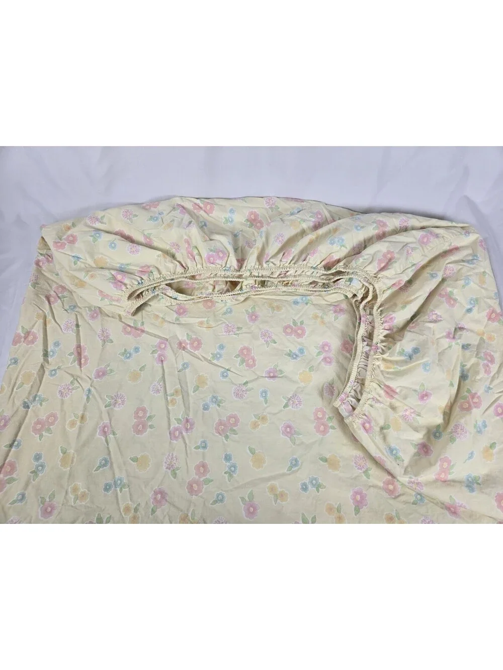 Pottery Barn Kids Yellow Flower Fitted & Flat Sheet Set Twin